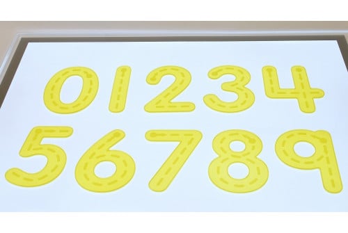 SiliShapes® Trace Numbers Yellow - Pk10