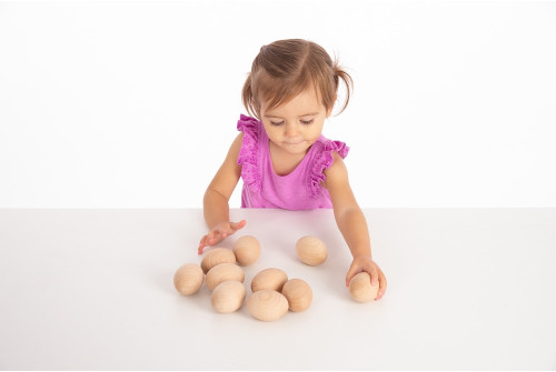 Natural Wooden Eggs - Pk10