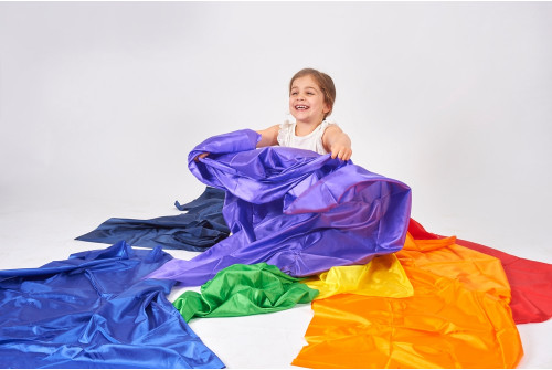 Rainbow Habutae Fabric Pack - Pk7