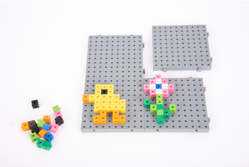 Baseboards for 1cm Interlocking Cubes - Pk4