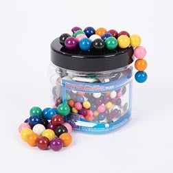 Magnetic Coloured Marbles Tub - Pk100