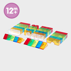 Translucent Colour Blocks - Pk50