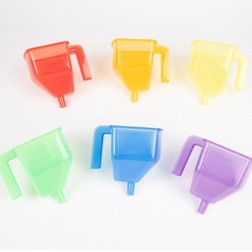 Translucent Colour Funnels - Pk6