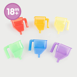 Translucent Colour Funnel Set - Pk6