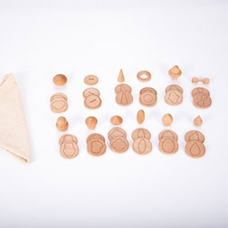 Wooden Treasures Touch & Match Set - Pk36