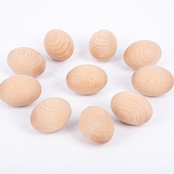 Wooden Eggs - Pk10