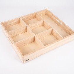 Wooden Sorting Tray - 7 Way
