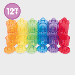 Translucent Colour Pot Set - Pk18