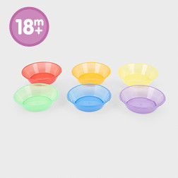 Translucent Colour Sorting Bowls - Pk6