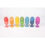 Shown with Rainbow Wooden Eggs 74005