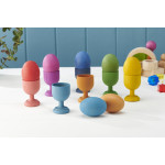 Shown with Rainbow Wooden Eggs 74005