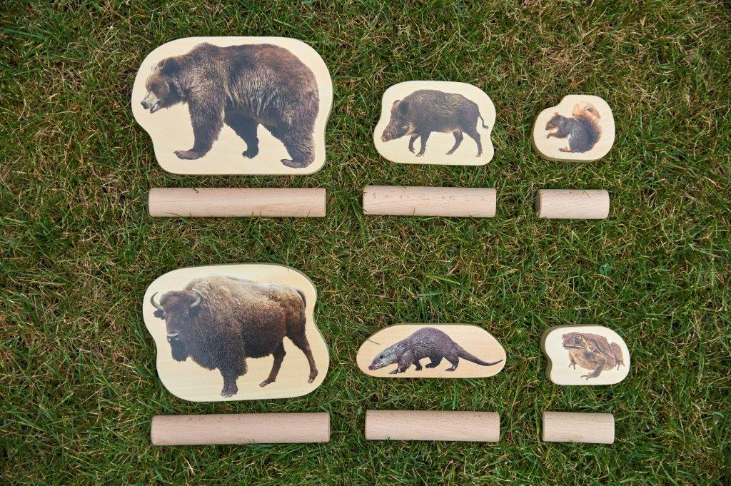 TickiT Wooden Forest Animal Blocks